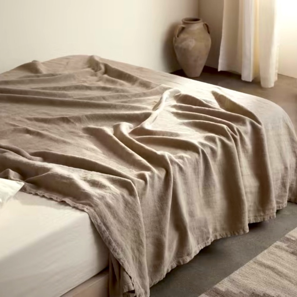 Parachute Vintage Linen Bed Cover Full Queen